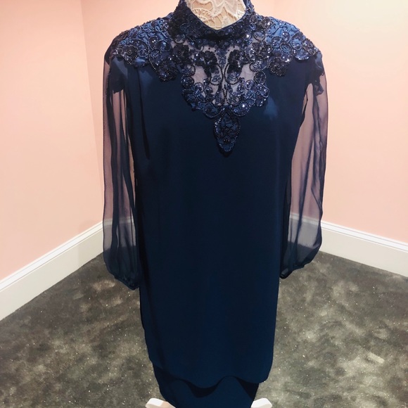 Vintage Dresses & Skirts - Vintage sequined cocktail dress